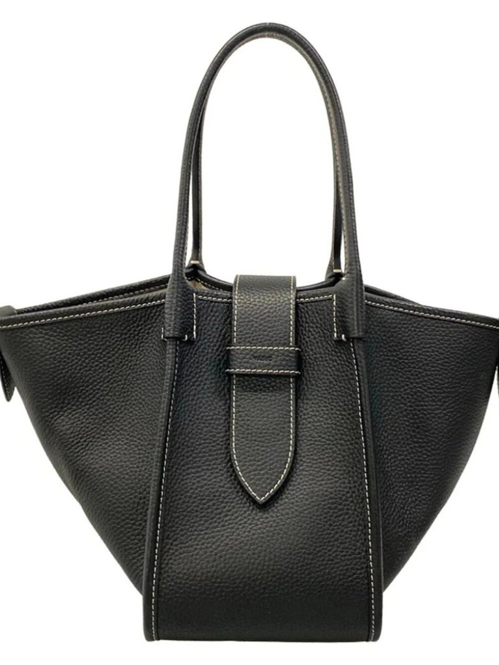 VASIC port mini Black Leather Handbag